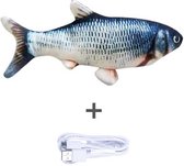 Kattenspeelgoed | Poezenspeelgoed | Bewegende vis | USB oplaadbaar | Catnip - Elektrische Vis - Cat toy -