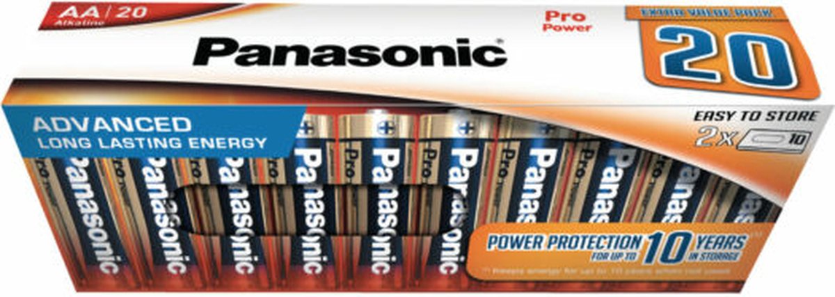 Panasonic AA LR6PPG batterijen 20 stuks