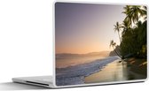 Laptop sticker - 17.3 inch - Strand - Zee - Palmboom - 40x30cm - Laptopstickers - Laptop skin - Cover