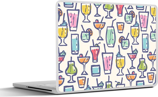 Autocollant pour ordinateur portable - 10,1 pouces - Cocktail - Glas - Été - Motifs - 25x18cm - Autocollants pour ordinateur portable - Skin pour ordinateur portable - Couverture