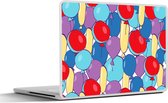 Laptop sticker - 14 inch - Ballonnen - Patronen - Feest - 32x5x23x5cm - Laptopstickers - Laptop skin - Cover