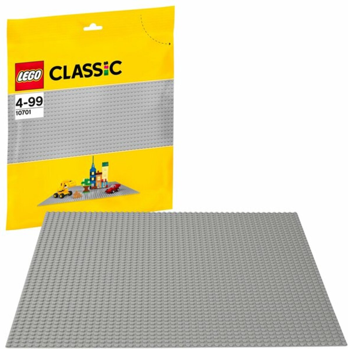 Plaques de construction compatibles avec LEGO - Set complet de 4 pièces -  Vert, Gris