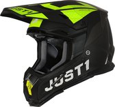 Just1 Helmet J-22 Adrenaline Zwart Neon Yellow Matt Casque de motocross L