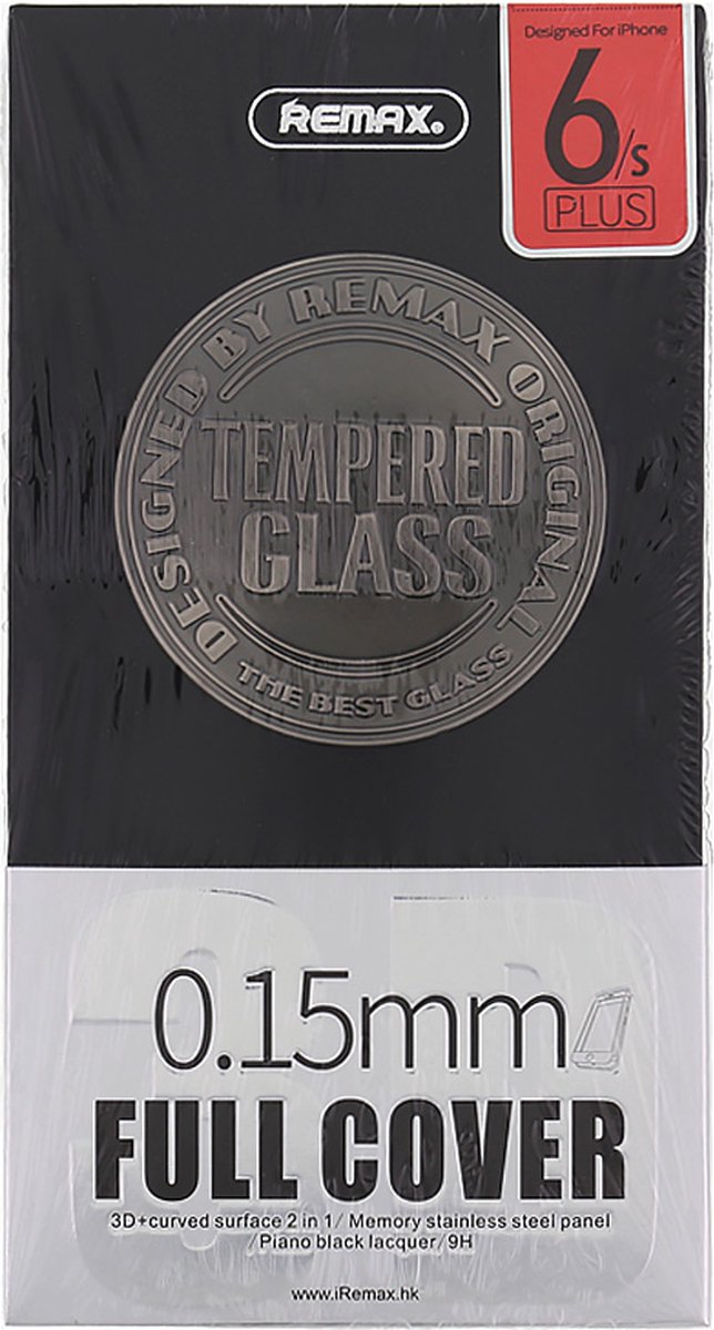 Remax 9H Tempered Glass voor Apple iPhone 6/6s Plus (5.5