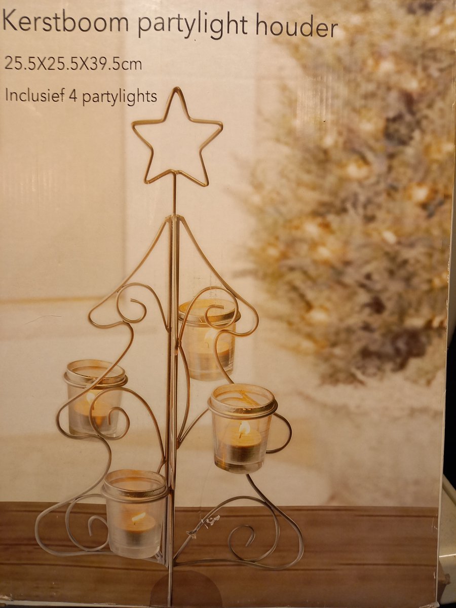Kerstboom Party light houder