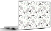 Laptop sticker - 14 inch - Konijnen - Patronen - Lente - 32x5x23x5cm - Laptopstickers - Laptop skin - Cover