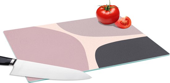 Planche à découper en Verres - 39x28 - Pastel - Design - Minimalisme - Planches à découper en Glas
