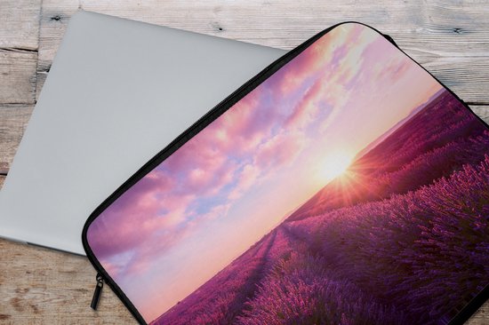 Housse pour ordinateur portable 17 pouces - Lavande - Fleurs - France - Housse pour ordinateur portable