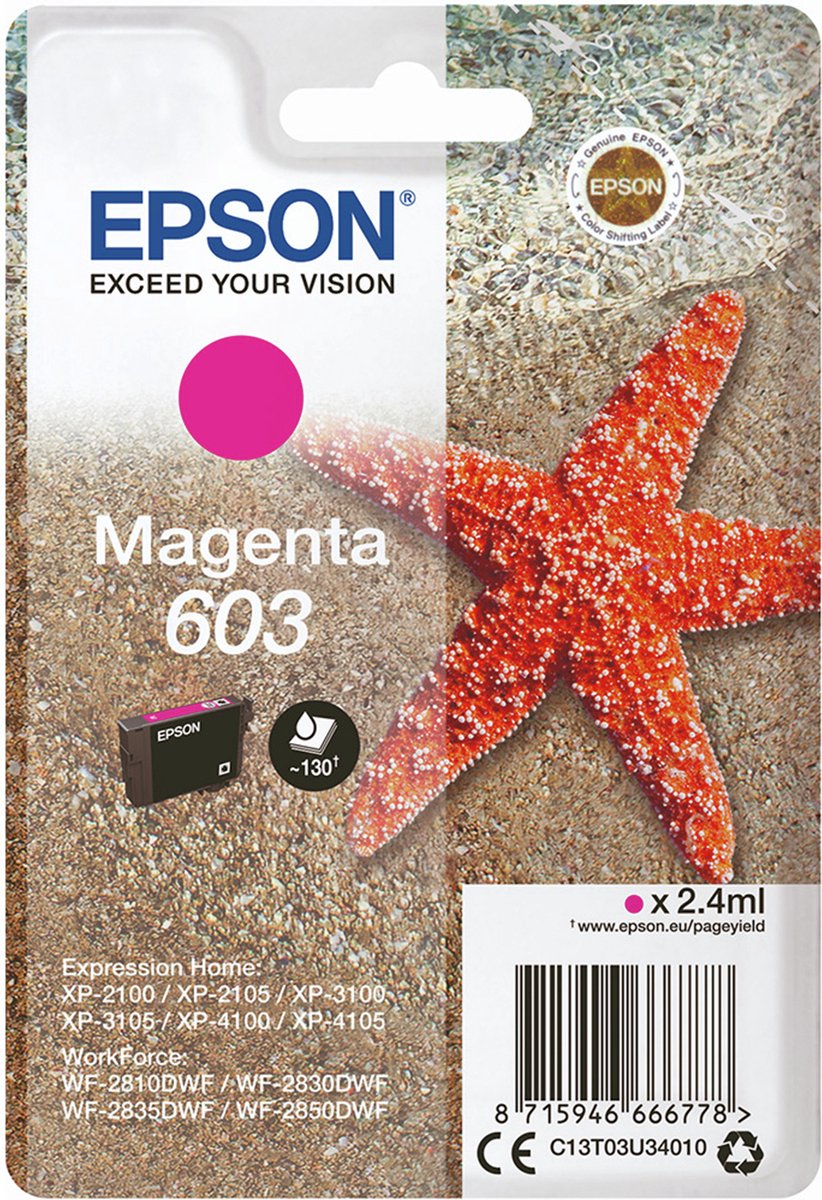 Epson 603 - Zeester Inkt Paars
