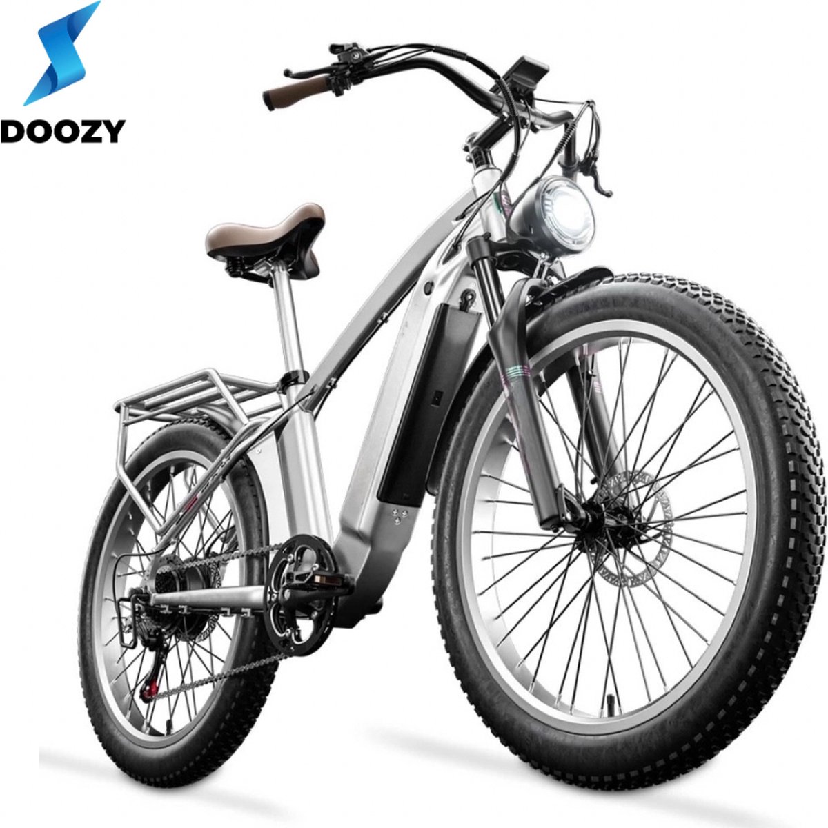 Retro Elektrische Mountainbike - Fatbike - Elektrische fiets - 26Inch - 500W - 7 Speed Shimano