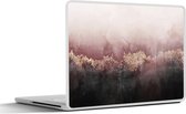 Laptop sticker - 14 inch - Glitter - Goud - Abstract - 32x5x23x5cm - Laptopstickers - Laptop skin - Cover