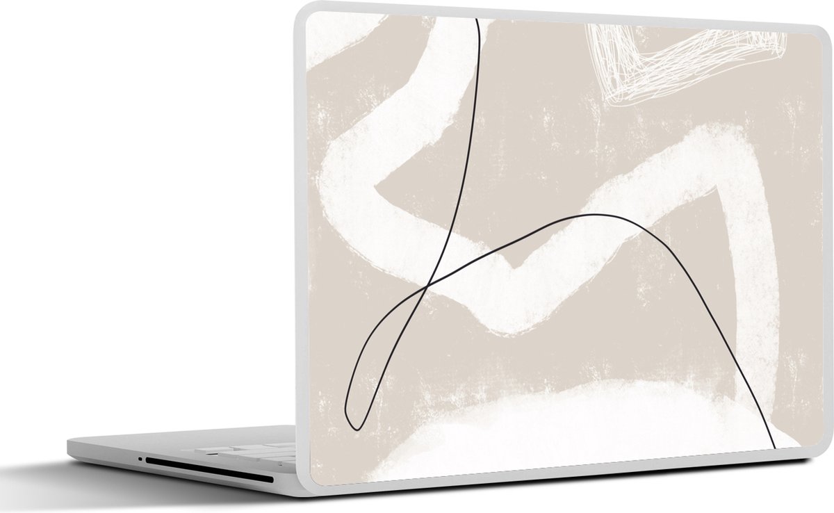 Laptop sticker - 15.6 inch - Lijn - Abstract - Design - 36x27,5cm - Laptopstickers - Laptop skin - Cover