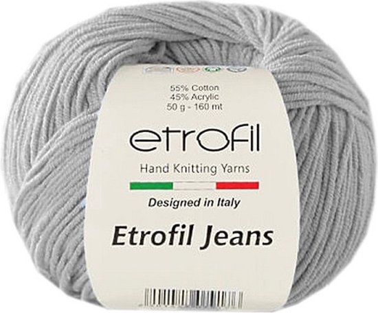 ETROFIL - Jeans - Grijs 68 - Fil à tricoter et à crocheter - 55% Katoen 45% Acryl