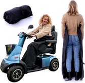 Couverture de scooter de mobilité Belieff - fond ouvert - unisexe - sac à main - noir - 100% polyester