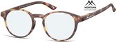 Montana Eyewear BLF52F lunettes de lecture - lunettes ordinateur +3.50 Tortue marron - Rond