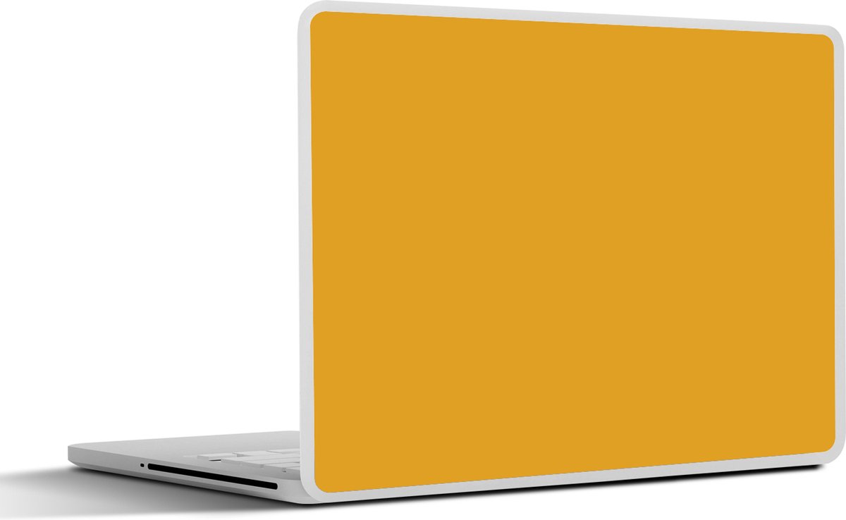 Laptop sticker - 15.6 inch - Okergeel - Herfst - Interieur - 36x27,5cm - Laptopstickers - Laptop skin - Cover