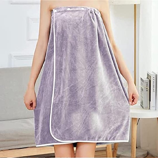 S< Asciugamano da sauna da donna ricamato con nome, asciugamano da sauna con elastico e chiusura in velcro, taglia unica, per donna (nero