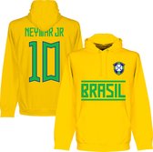 Brazilië Neymar JR 10 Hoodie - Geel - Kinderen - 140
