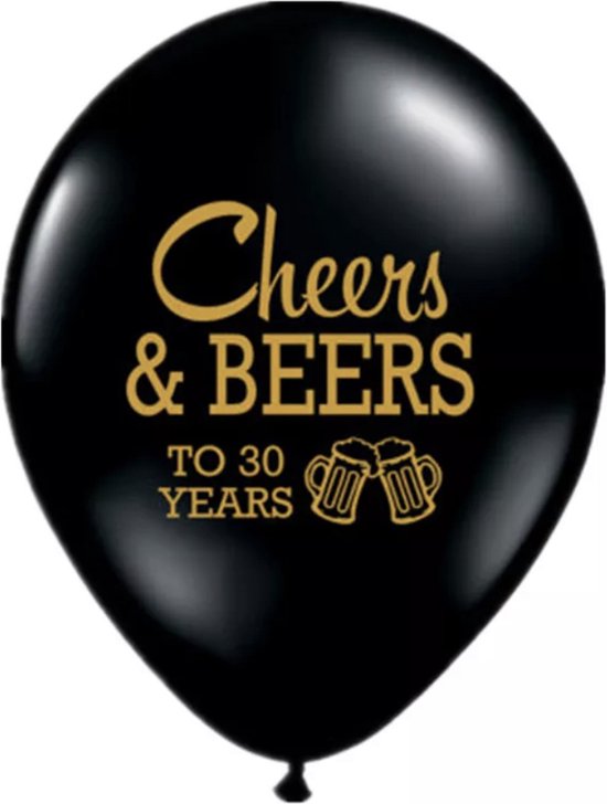 30 jaar verjaardag ballonnen - Feestje - Verjaardag - 30 jarig jubileum - Bier feest - Cheers & Beers - 30 jaar party - 30 jaar - 30 jarige  verjaardag - verjaardag 30 - Party - Jarig - Ballonnen 30