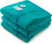 ARTG® Towelzz - DeLuxe - Handdoek - 60 x 110 cm - Deep Blue - set 3 stuks