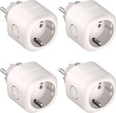 Nooie Smart Plug - Smart Plug - Set de 4 - Compatible Google Home et Amazon Alexa - Minuterie