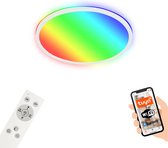 Briloner - Slimme LED plafondlamp - RGB-kleurverandering - Indirect lichteffect - Neutraal wit licht - WiFi - Woonkamerlamp - Afstandsbediening - Spraakbesturing