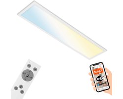 BRILONER PIATTO S - CCT LED Plafonniére - dimbaar - CCT - 28W - 3000Lm - wit - 100 x 25 x 6,6 cm
