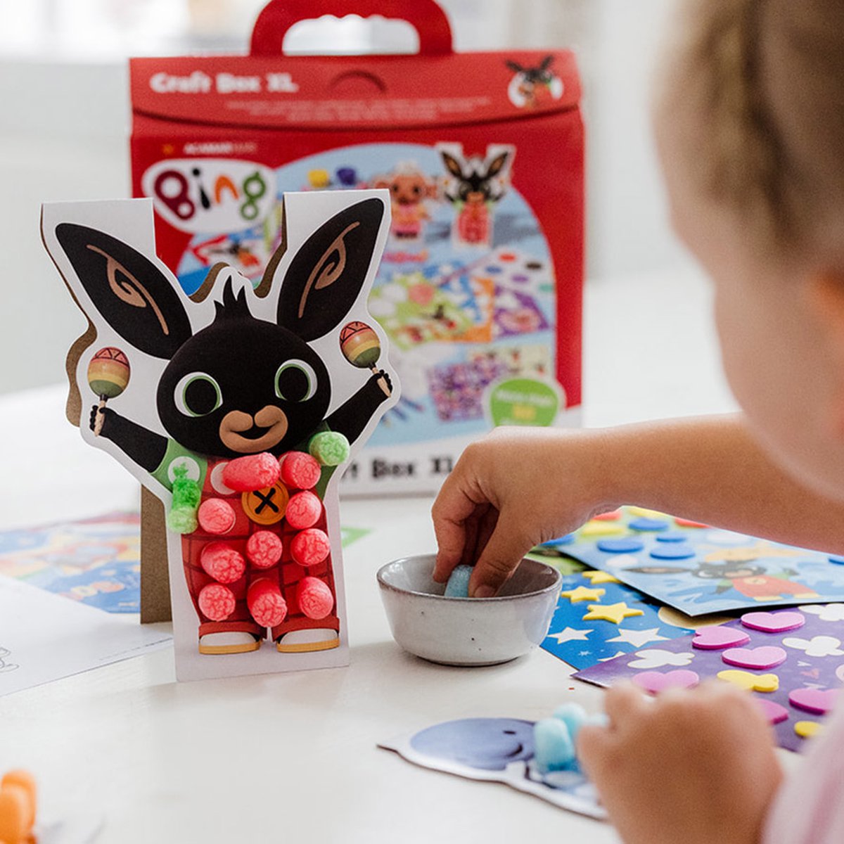 Bing XL Knutselkoffer, knutselpakket junior creatief speelgoed voor jongens en meisjes knutselen - vanaf 3 jaar - Bambolino Toys cadeautip kleuter - knutselbox junior — afbeelding 6