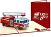 Camion de pompier avec échelle