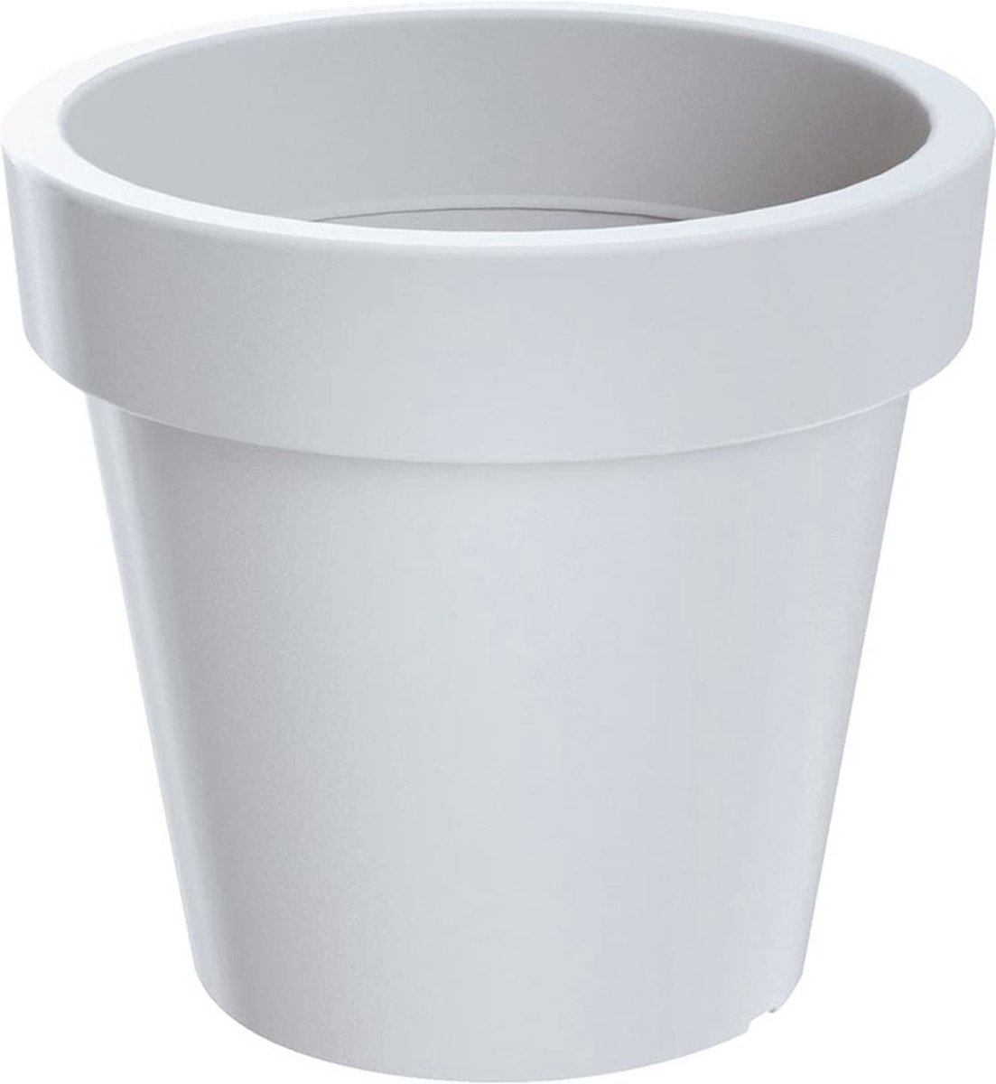 Prosperplast Bloempot/plantenpot voor binnen en buiten - D35 x H31 cm - wit - kunststof