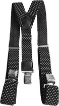 Bretelles Noir et Blanc - 3 Clips - Avec pince extra solide, solide et  large qui ne se... | bol.com