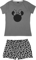 Disney Minnie Mouse Pyjama / Shortama - Dames - Grijs - Maat L
