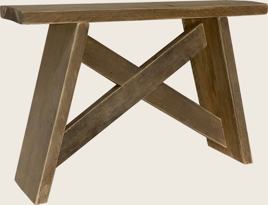 steigerhouten kruk - Bankje - Gebruikt hout - steigerhout - 70x19,5x47 cm - VNLR