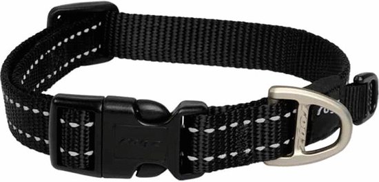 Rogz Utility Halsband Zwart - Hondenhalsband - 34-56x2.0 cm