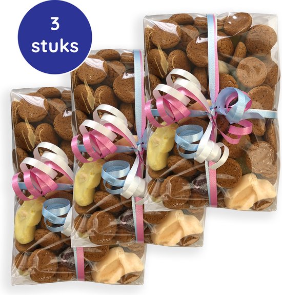 Foto: Mijn snoepgoed strooigoed 3x350 gram 3 stuks sinterklaas sint snoepgoed pepernoten kruidnoten geschenk cadeau artikel strooigoedmix