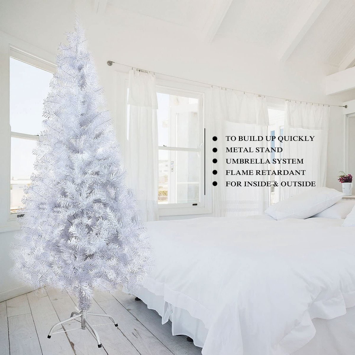 Kunstkerstboom – Premium kwaliteit - realistische kerstboom – duurzaam 75,5 x 13 x 12 cm