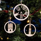 Boules de Noël Zwolle Votre ville préférée dans les City Shapes de l'arbre de Noël