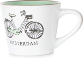 Memoriez Mok Fiets Amsterdam Mint - Set van 2