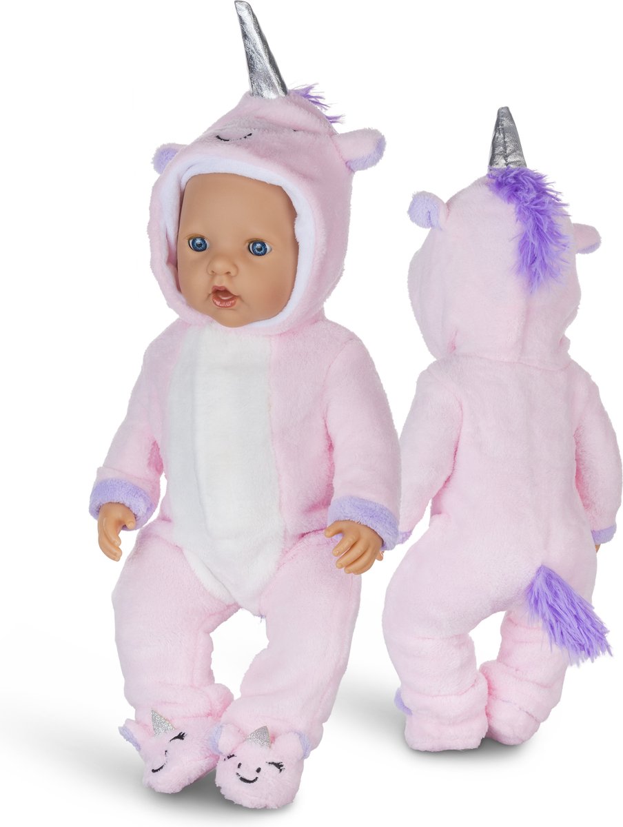 Isa's Friends® - Poppenkleding - Setje 3 outfits - Kleertjes geschikt voor o.a. BABY born - 43 cm - Geschenkverpakking — afbeelding 5