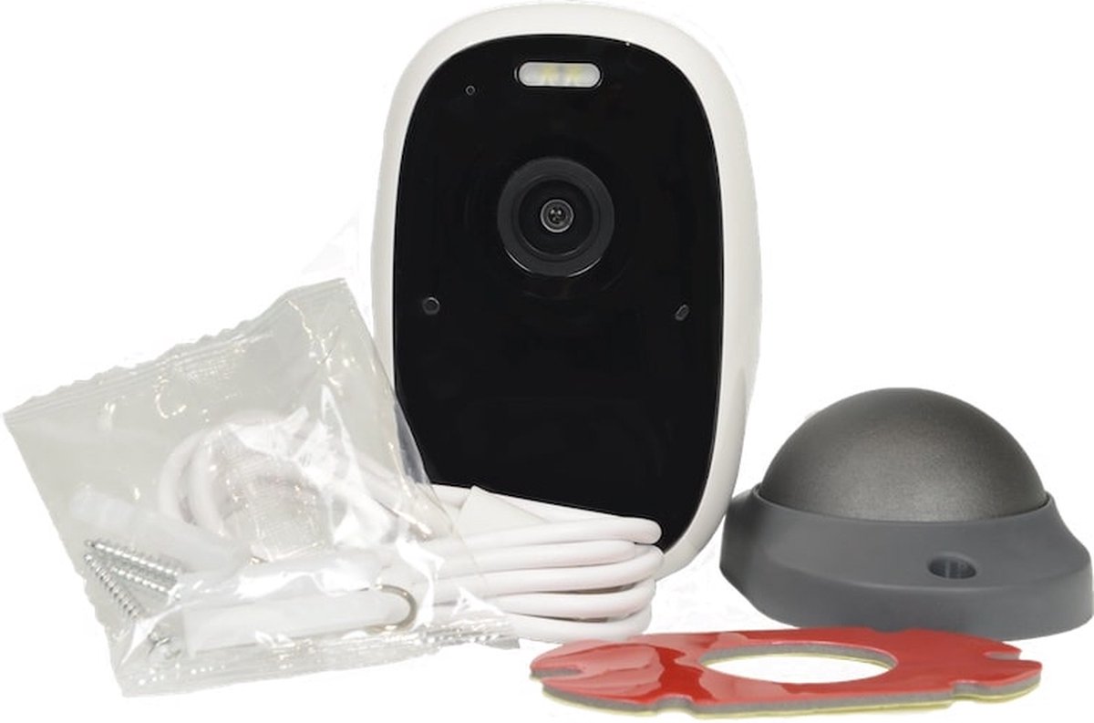 VicoHome CG122 volledig draadvrije 3 megapixel WiFi accu camera voor buiten met IR nachtzicht, wit licht, PIR, microSD en 2-weg audio - Beveiligingscamera IP camera bewakingscamera camerabewaking veiligheidscamera – foto 4