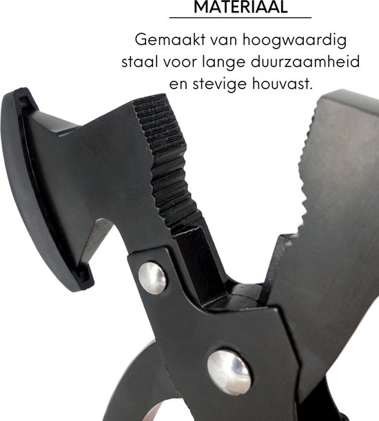 Multifunctionele Tenthamer - Outdoor - Kampeer - 9 in 1 Multitool - Bijl - Mes - Schroevendraaier - Campingaccessoires van Merkloos — afbeelding 4