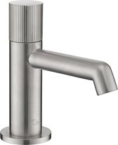 Ben Engraved Line Fonteinkraan - 13.20 cm - RVS-look - Toiletkraan - Koudwaterkraan - WC Kraan