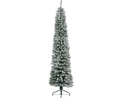 Everlands Pencil Pine Snowy kunstkerstboom - wit/sneeuw - H 210cm