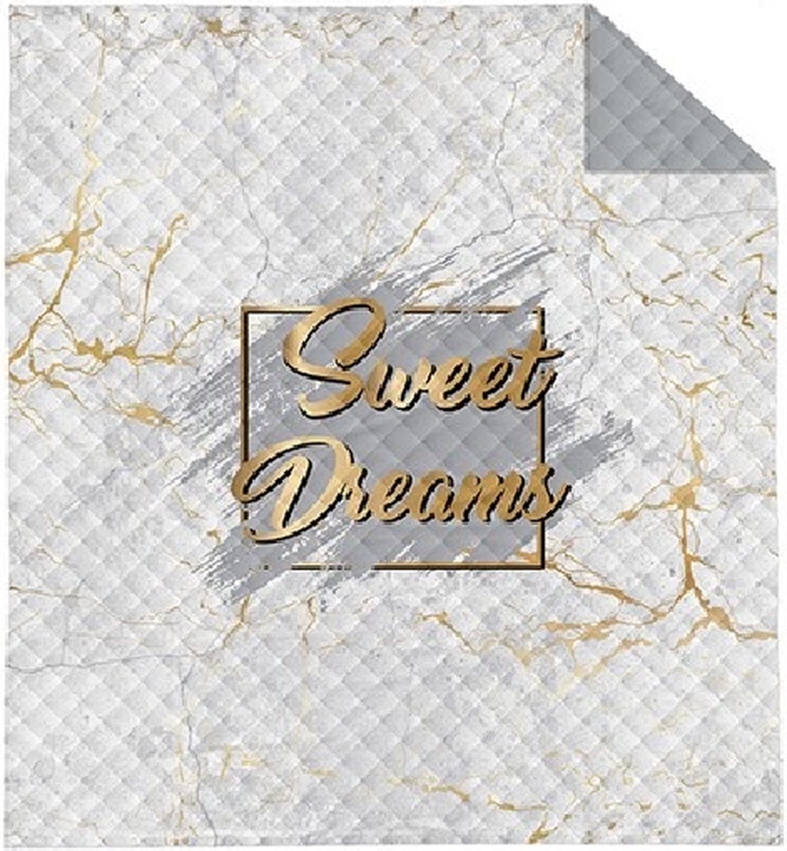 Bedsprei Sweet Dreams - Marmer Look - 220x240 cm - Tweepersoons