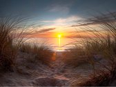 Fotobehang - Zonsondergang over de Atlantische Oceaan.