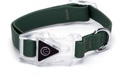 Nobleza Verlichte halsband hond - Halsband hond lichtgevend - Veiligheidshalsband hond - Waterdichte halsband - Rubberen halsband - Groen - Maat S