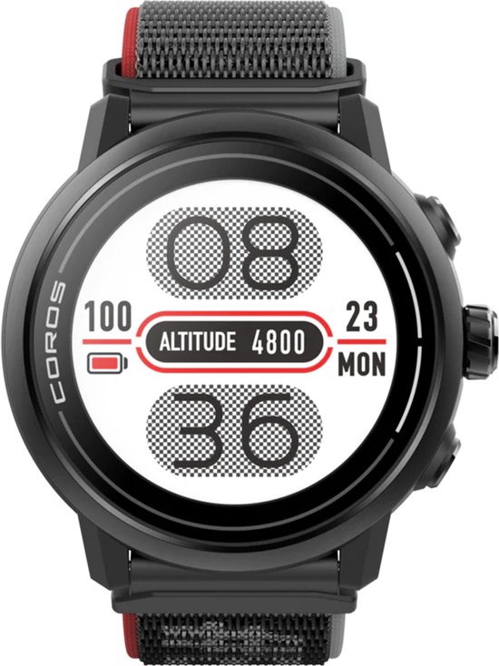 Coros APEX 2 - Premium GPS Sporthorloge / Adventure Watch - Black