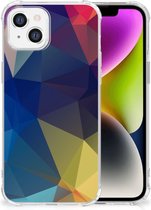 Phone Case Coque iPhone 14 avec bord transparent Polygon Dark
