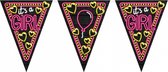Vlaggenlijn it's a girl - Vlaggenlijn - Gender Reveal - Het is een meisje - Verjaardagsversiering - Neon - versiering - 10 Meter