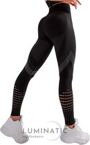 Sport Legging Femme - Fitness Legging - Yoga Legging - Taille Haute Sport Legging - Anti Cellulite - Shapewear Femme - Push Up - Butt Lifter - Vêtements de sport Femme - Booty | Luminatic® | Noir | S
